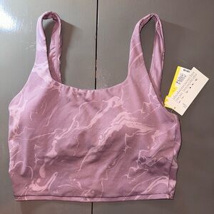 Muted pink workout bra